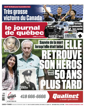 Cover of Le Journal de Quebec