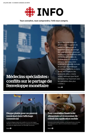 Cover of Radio-Canada Info