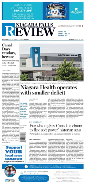 Cover of The Niagara Falls Review