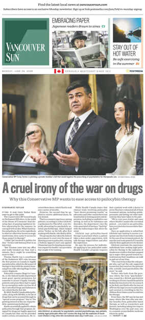 Cover of Vancouver Sun