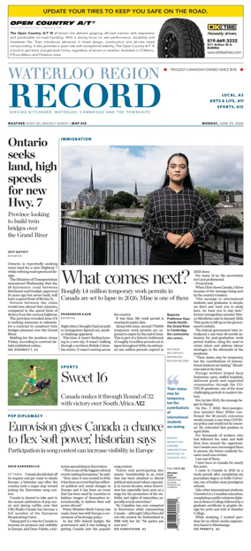 Cover of Waterloo Region Record