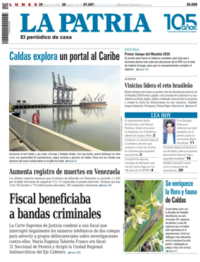 Cover of La Patria (Colombia)
