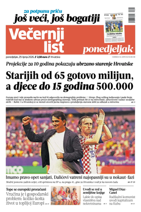 Cover of Vecernji list - Hrvatska