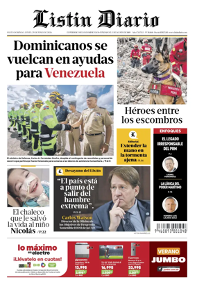 Cover of Listin Diario