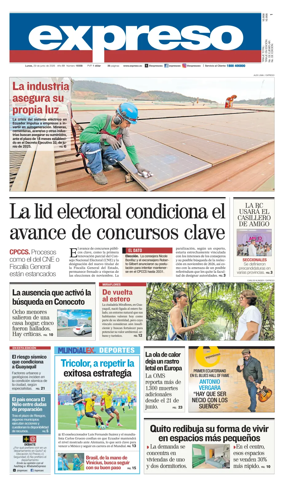 Cover of Diario Expreso
