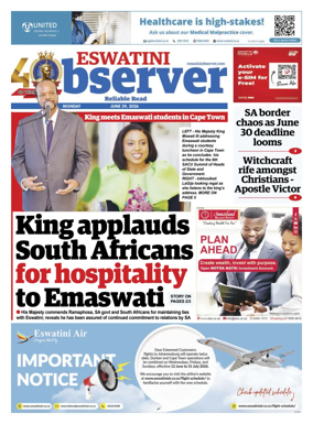 Cover of Eswatini Observer