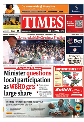 Cover of Times of Eswatini