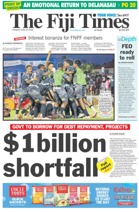 Cover of The Fiji Times