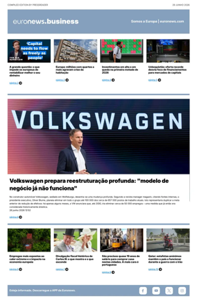 Cover of Euronews Business (Portuguese)