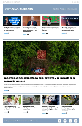 Cover of Euronews Business (Spanish) Compiled Edition