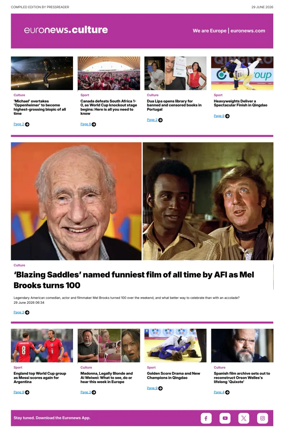 Cover of Euronews Culture and Sport Compiled Edition