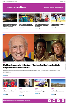 Cover of Euronews Culture and Sport (Spanish) Compiled Edition