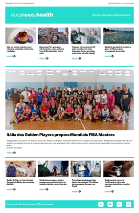 Cover of Euronews Health (Portuguese)