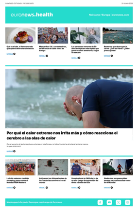 Cover of Euronews Health (Spanish) Compiled Edition