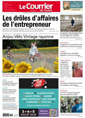 Cover of Le Courrier de l’Ouest (Saumur)
