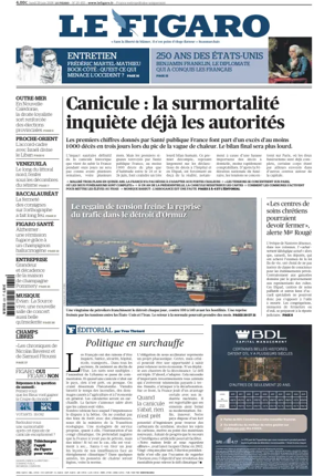 Cover of Le Figaro