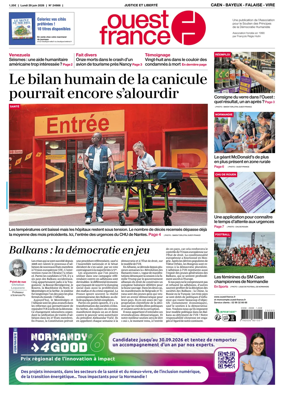 Cover of Ouest France (Caen - Bayeux - Falaise - Vire)