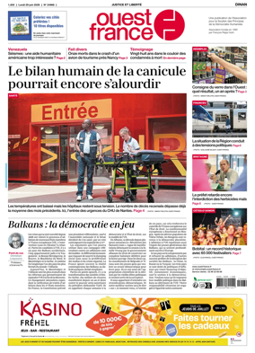 Cover of Ouest France (Dinan)
