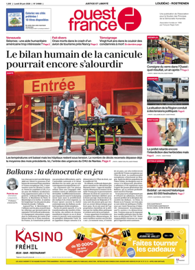 Cover of Ouest France (Loudeac / Rostrenen)