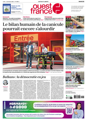 Cover of Ouest France (Manche)