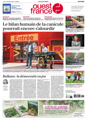 Cover of Ouest France (Mayenne)