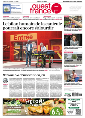Cover of Ouest France (Nantes Nord-Loire - Ancenis)