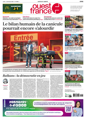 Cover of Ouest France (Orne)