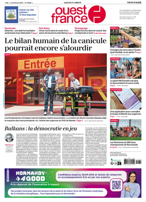 Cover of Ouest France (Pays d'Auge)