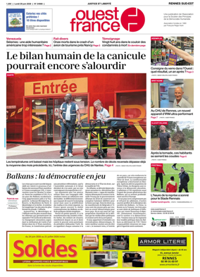 Cover of Ouest-France (Rennes Sud-Est)