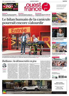 Cover of Ouest France (Sarthe)