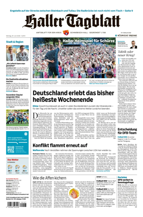 Cover of Haller Tagblatt