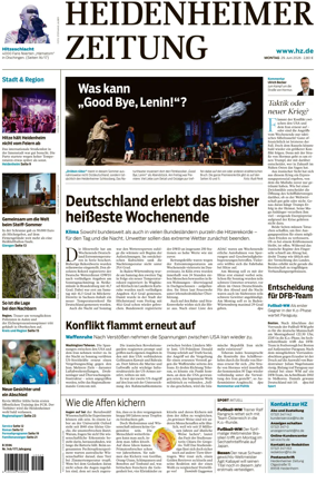 Cover of Heidenheimer Zeitung