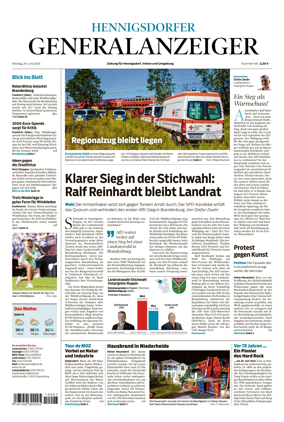 Cover of Hennigsdorfer Generalanzeiger