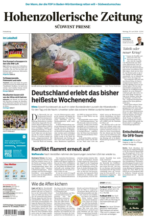 Cover of Hohenzollerische Zeitung