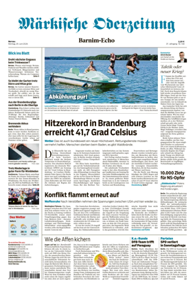 Cover of Markische Oderzeitung Bernau