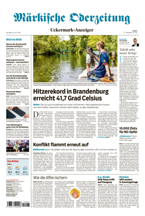 Cover of Markische Oderzeitung Uckermarkanzeiger