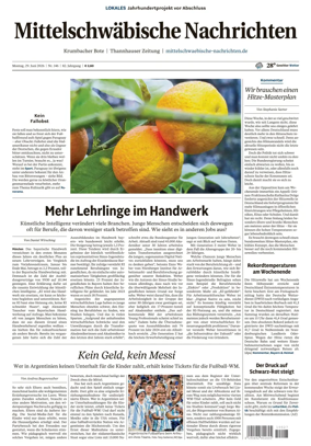 Cover of Mittelschwaebische Nachrichten