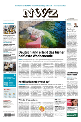 Cover of NWZ – Neue Wurttembergische Zeitung
