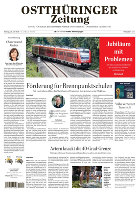 Cover of Ostthuringer Zeitung (Posneck)