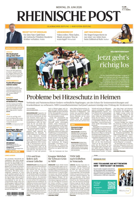 Cover of Rheinische Post - Monchengladbach and Korschenbroich