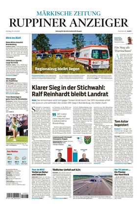 Cover of Ruppiner Anzeiger