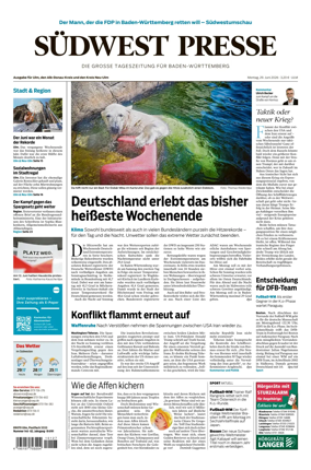 Cover of Sudwest Presse