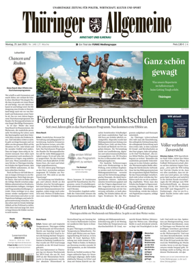 Cover of Thuringer Allgemeine (Arnstadt und Ilmenauz)