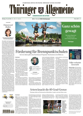 Cover of Thuringer Allgemeine (Sonderhausen und Artern)