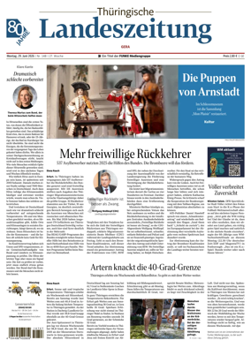 Cover of Thuringische Landeszeitung (Gera)