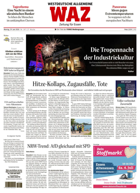 Cover of Westdeutsche Allgemeine Zeitung (Essen)