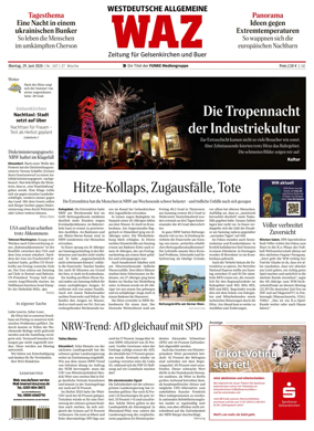 Cover of Westdeutsche Allgemeine Zeitung (Gelsenkirchen)