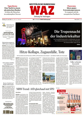 Cover of Westdeutsche Allgemeine Zeitung (Hattingen)