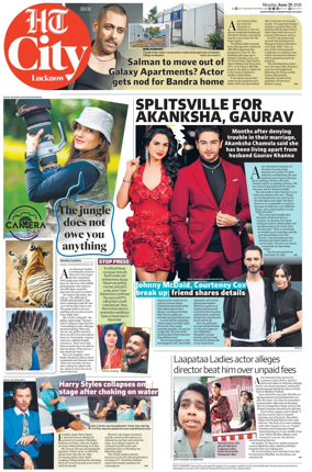 Cover of Hindustan Times (Lucknow) - Live