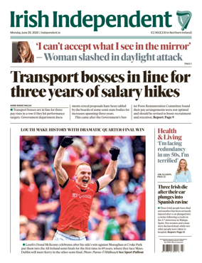 Cover of Irish Independent